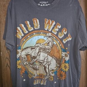 Ariat Gray Wild West Graphic T-Shirt